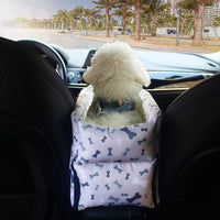 HKM-3626813 Pet Car Safety Seat with Waterproof Bed and Portable Strap - Suitable for Dogs