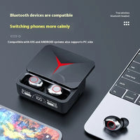 HKM-362707 High-Performance Bluetooth In-Ear Earbuds with Smart Noise Reduction and LED Battery Indicator