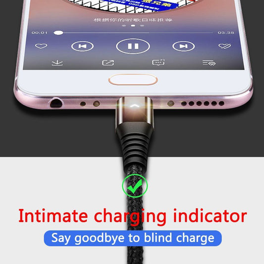 HKM-362771 Nylon Braided Data Cable for Fast Charging and High-Speed Transmission - 30 cm, Compatible with Apple, Android, Type-C Devices