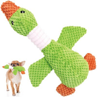 HKM-3628221 Durable Squeaky Plush Dog Toy for Large Dogs - Stuffed Duck Chew Toy for Puppies and Medium Breeds