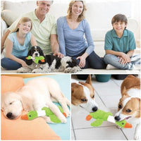 HKM-3628221 Durable Squeaky Plush Dog Toy for Large Dogs - Stuffed Duck Chew Toy for Puppies and Medium Breeds