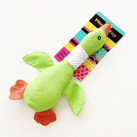 HKM-3628221 Durable Squeaky Plush Dog Toy for Large Dogs - Stuffed Duck Chew Toy for Puppies and Medium Breeds