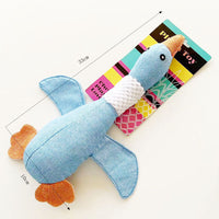 HKM-3628221 Durable Squeaky Plush Dog Toy for Large Dogs - Stuffed Duck Chew Toy for Puppies and Medium Breeds