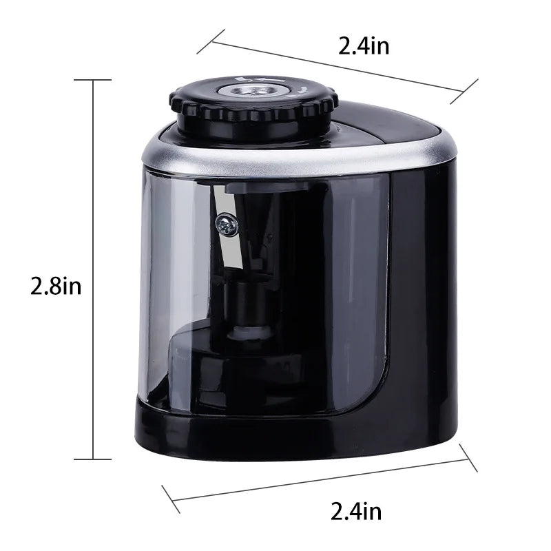 HKM-362835 Electric Automatic Pencil Sharpener with Helical Steel Blades for Artists and Students