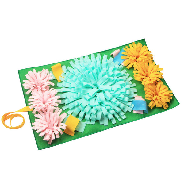HKM-3628605 3D Multicolored Snuffle Mat for Dogs and Cats - 45x75cm, Machine Washable, Perfect for Puppies