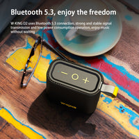 HKM-363027 Compact Waterproof Bluetooth Speaker with Long Battery Life - Black Portable Wireless Audio Solution