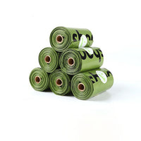 HKM-3630525 Eco-Friendly Biodegradable Dog Poop Bags with Dispenser - Multiple Roll Options Available