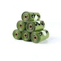 HKM-3630525 Eco-Friendly Biodegradable Dog Poop Bags with Dispenser - Multiple Roll Options Available