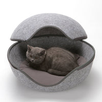 HKM-3630781 Egg-Shaped Warm Pet Bed with Detachable Cushion for Dogs, Cats, and Small Animals