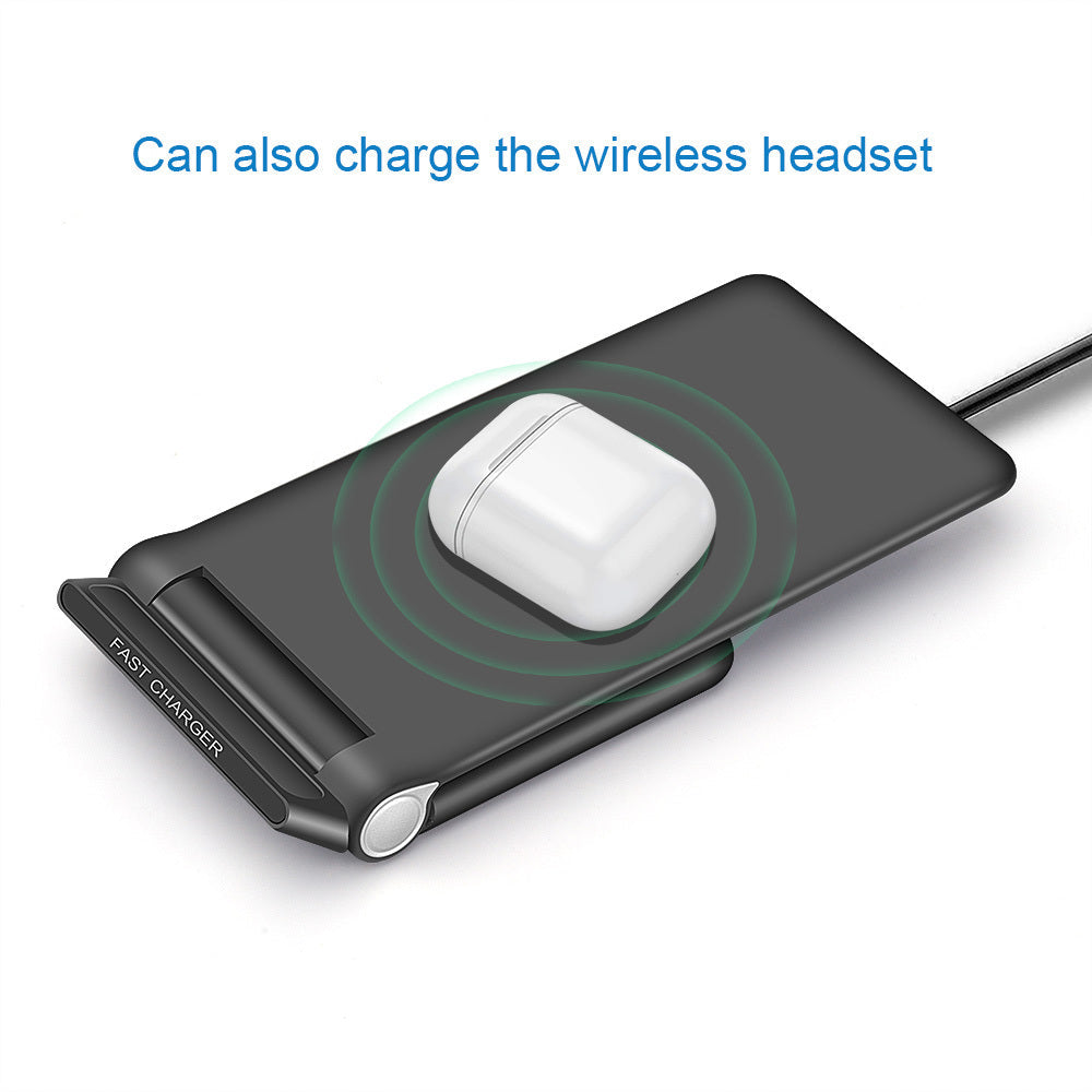 HKM-363091 15W Foldable Wireless Charger Stand with Type-C Input and Qi Standard