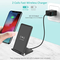 HKM-363091 15W Foldable Wireless Charger Stand with Type-C Input and Qi Standard
