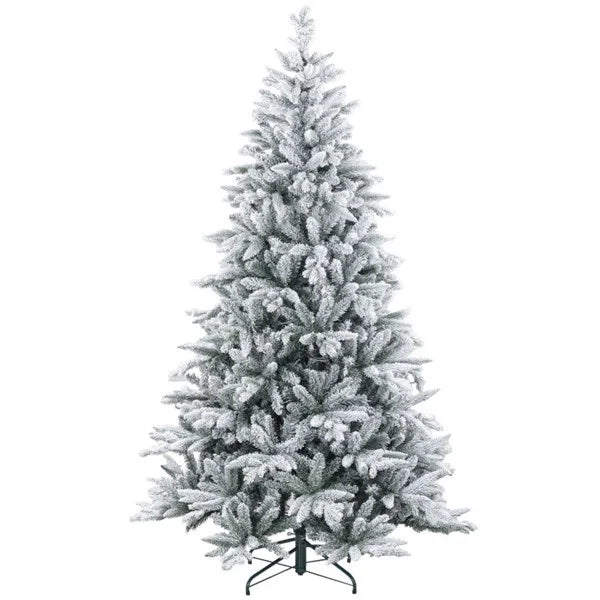 HKM-363155 7ft Pre-Lit Star-Shaped Christmas Tree with Standing Base for Festive Celebrations