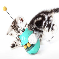 HKM-3633341 Interactive Pet Tumbler Toy for Cats - Slow Food Leaking Ball, Durable Educational Game in Multiple Colors