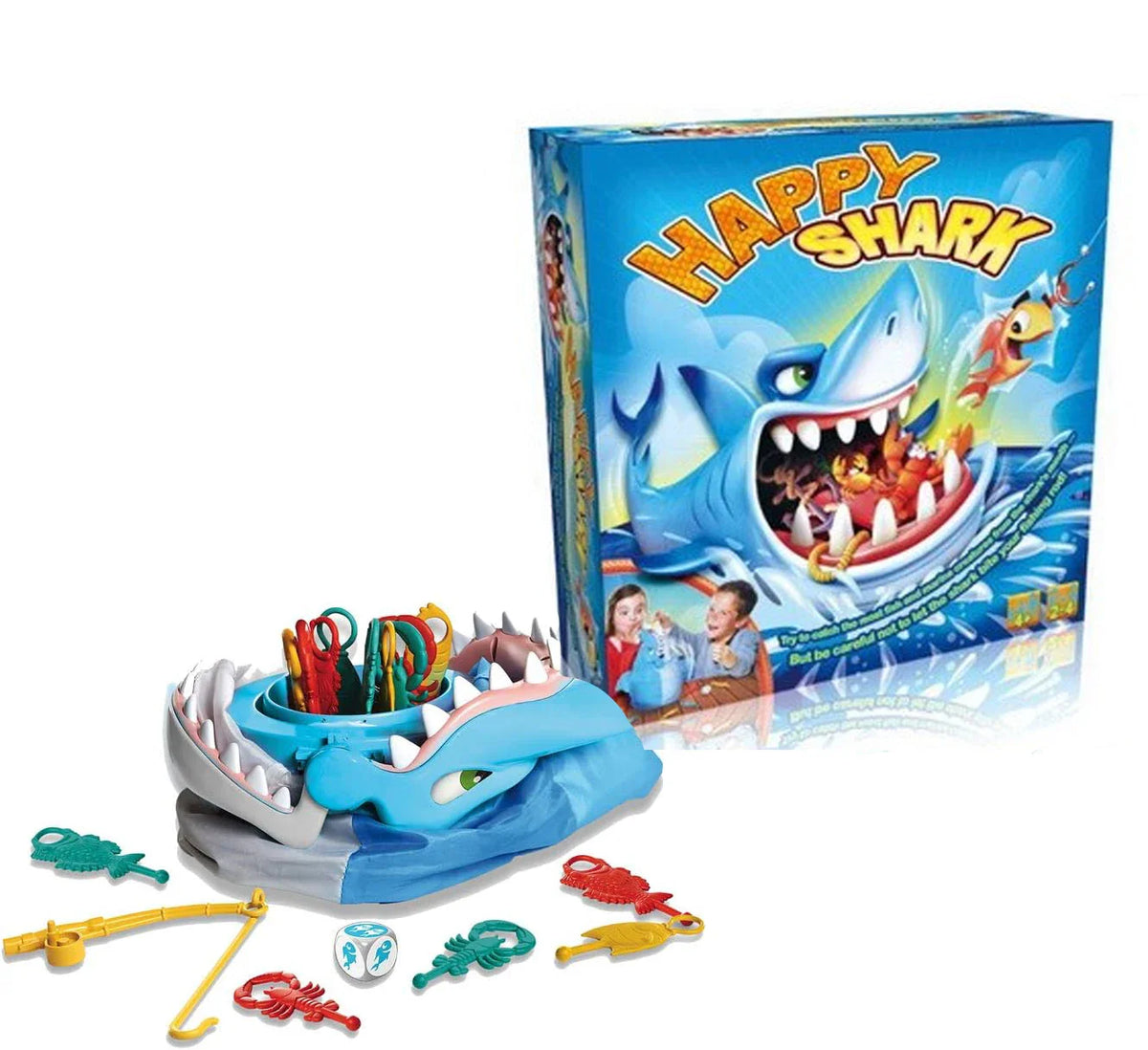 HKM-363347 Shark Bites Educational Game for Kids - Fun Fishing Board Toy