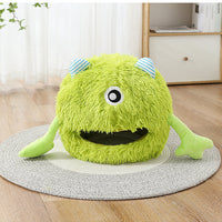 HKM-3633981 Fluffy Round Cat Bed for Indoor Cats - Soft Plush Cushion, Non-Slip, Self-Warming, Machine Washable