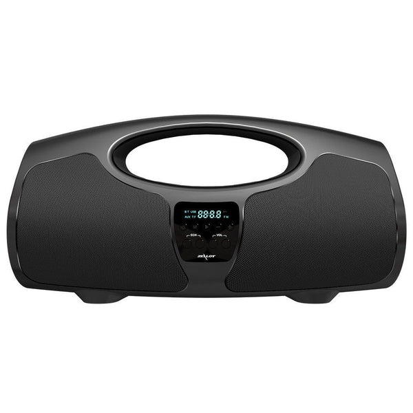HKM-363411 Portable Bluetooth Speaker with Wired Microphone and 32GB Storage - Black