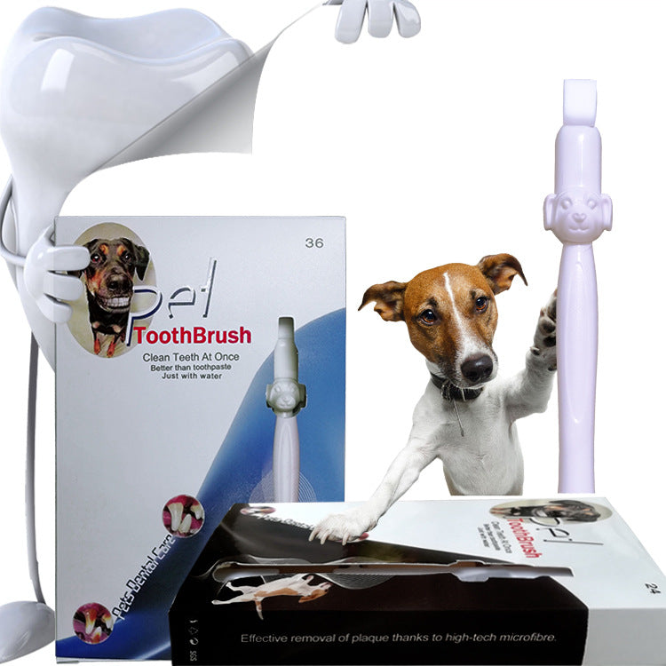 HKM-3634365 Portable Pet Tooth Cleaning Wipes with Replacement Heads and Cotton for Comprehensive Dental Care