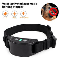 HKM-3634493 Automatic Waterproof Bark Control Collar for Dogs - Available in Black, White, and Fluorescent Green