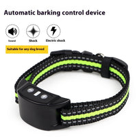 HKM-3634493 Automatic Waterproof Bark Control Collar for Dogs - Available in Black, White, and Fluorescent Green