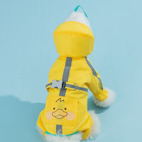 HKM-3634877 Waterproof Fruit Printed Raincoat for Dogs in Various Colors and Sizes
