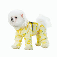 HKM-3634877 Waterproof Fruit Printed Raincoat for Dogs in Various Colors and Sizes
