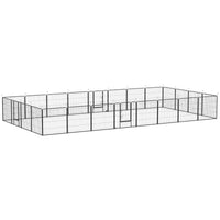 HKM-3636157 24-Panel Portable Dog Playpen with Lockable Doors, Suitable for Small and Medium Dogs