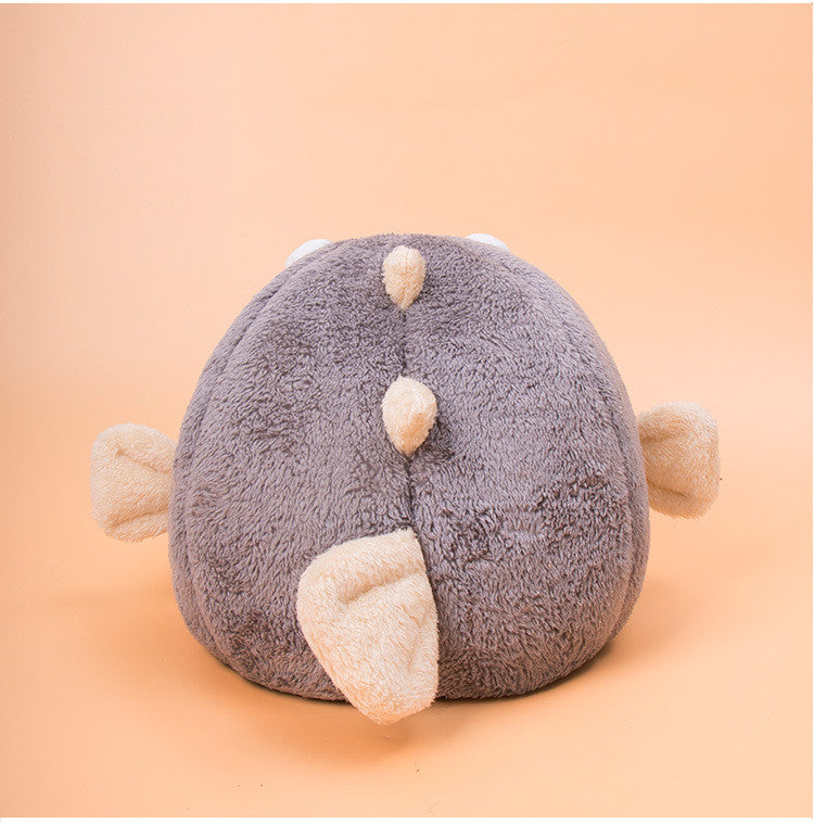 HKM-3636541 Cozy All-Season Cat House with Velvet Pufferfish Nest Pad