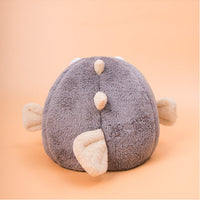 HKM-3636541 Cozy All-Season Cat House with Velvet Pufferfish Nest Pad