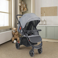 HKM-363731 2 in 1 Be-directional Baby Stroller with Car Seat for Toddlers - Lightweight Folding Design