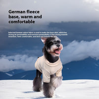 HKM-3638077 Winter Warm Two-Piece Dog Suit in Brown, Army Green, and Wine Red - Sizes S to 3XL