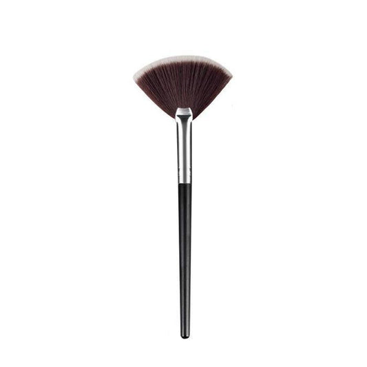 HKM-363923 Blush Loose Powder Makeup Brush with Man-Made Fiber Bristles in Elegant Silver or Color Options