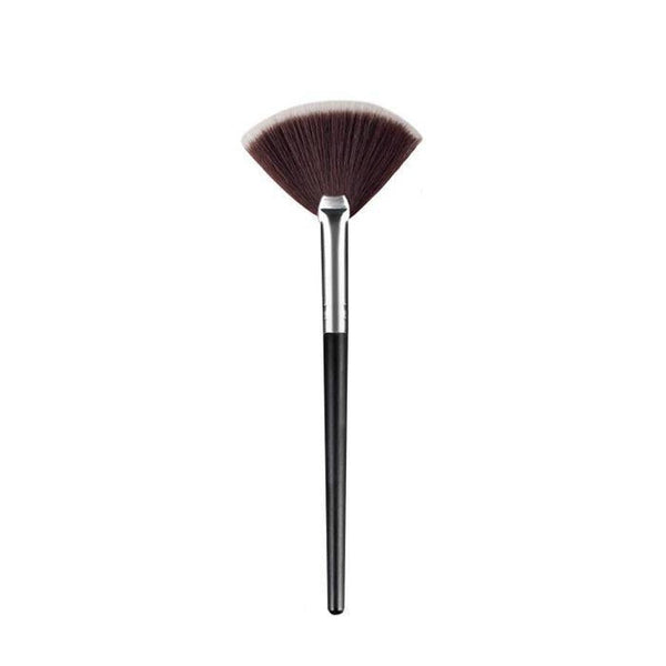 HKM-363923 Blush Loose Powder Makeup Brush with Man-Made Fiber Bristles in Elegant Silver or Color Options