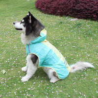 HKM-3639869 Waterproof Dog Raincoat with Reflective Strips and Detachable Hood for Outdoor Activities