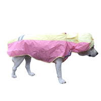 HKM-3639869 Waterproof Dog Raincoat with Reflective Strips and Detachable Hood for Outdoor Activities