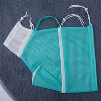 HKM-3640125 Pet Bathing Bag for Cats - Simple Mesh Design in Pink, Gray, and Green