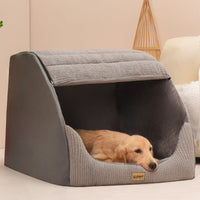 HKM-3641917 Removable Washable Pet Bed for Medium to Large Dogs in Classic Gray