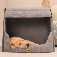 HKM-3641917 Removable Washable Pet Bed for Medium to Large Dogs in Classic Gray