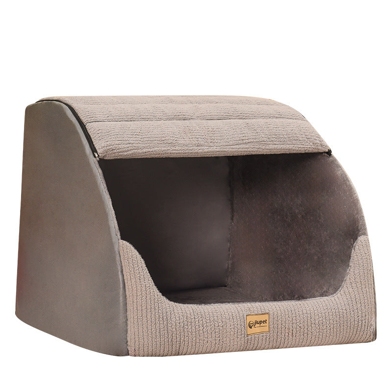 HKM-3641917 Removable Washable Pet Bed for Medium to Large Dogs in Classic Gray