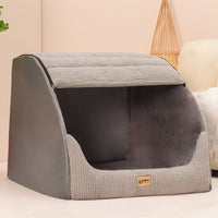 HKM-3641917 Removable Washable Pet Bed for Medium to Large Dogs in Classic Gray