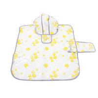 HKM-3642813 Floral TPU Raincoat for Medium-Sized Dogs - Available in Pink and Yellow