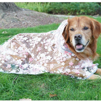HKM-3642813 Floral TPU Raincoat for Medium-Sized Dogs - Available in Pink and Yellow