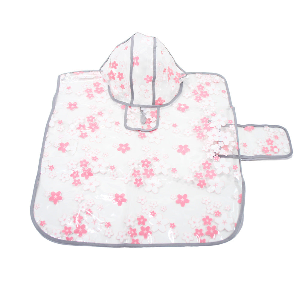 HKM-3642813 Floral TPU Raincoat for Medium-Sized Dogs - Available in Pink and Yellow