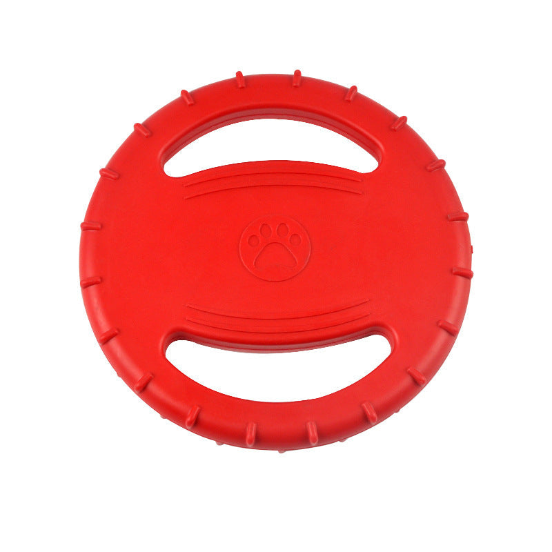 HKM-3643069 Durable Bite-Resistant Dog Training Toy with Double Ball Knob and Frisbee Options