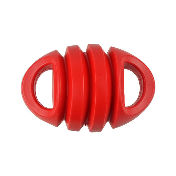 HKM-3643069 Durable Bite-Resistant Dog Training Toy with Double Ball Knob and Frisbee Options
