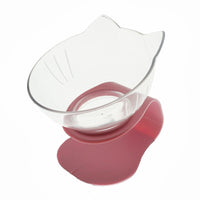 HKM-3644221 Elevated Non-Slip Double Cat Bowl with 15¡ã Tilted Stand for Enhanced Neck Comfort