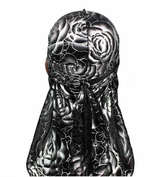 HKM-364435 Rose Imitation Silk Long Tail Pirate Hat in Various Colors