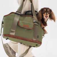 HKM-3644477 Light Blue Water-Repellent Outdoor Backpack for Small Dogs and Cats under 5kg