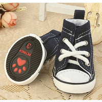 HKM-3644861 Denim Canvas Pet Shoes – Breathable and Comfortable in Blue and Pink