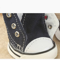 HKM-3644861 Denim Canvas Pet Shoes – Breathable and Comfortable in Blue and Pink