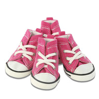HKM-3644861 Denim Canvas Pet Shoes – Breathable and Comfortable in Blue and Pink